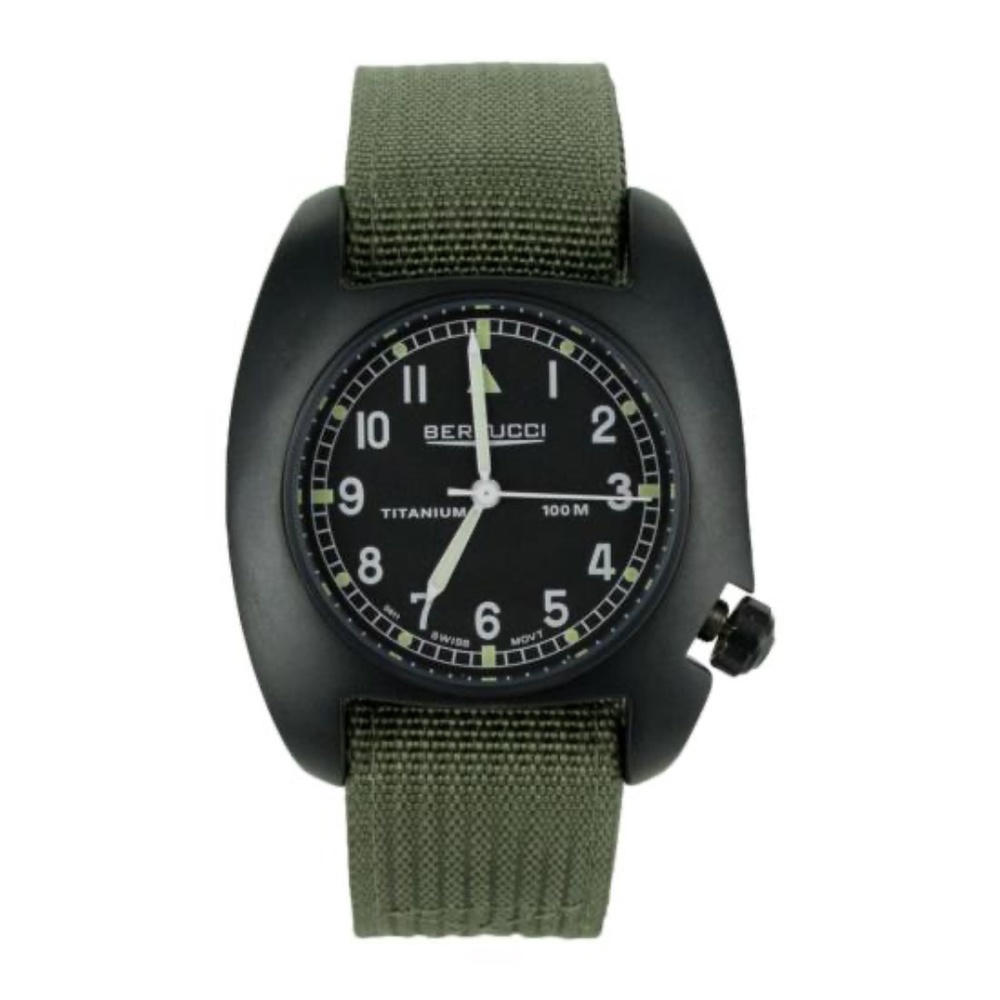 Bertucci D-1T ION 17009 Vintage Black with Olive Strap